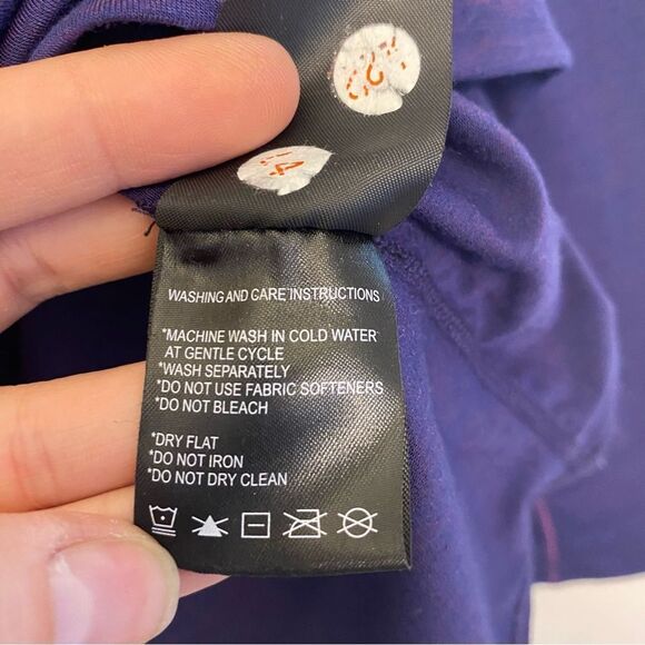 PARADOX Performance Purple Merino wool Blend Zip Long Sleeve base layer Top M - Picture 6 of 8